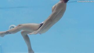 Small tits video with innocent Hermione Ganger from Underwater Show