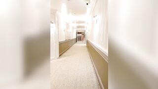 Allison Brie Running NUDE in Hotel Hallway