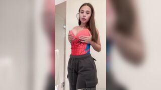 Sophieraiin Spider Girl Strip Tease PPV Video Leaked