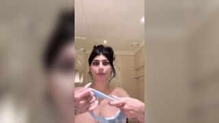 Mia Khalifa Topless Tits Teasing OnlyFans Video Leaked