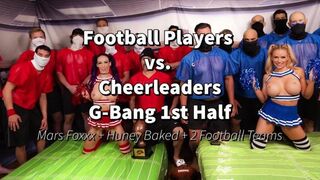 Huneybaked -  Mars Foxxx - Double Football Team Gangbang With Mars Fox