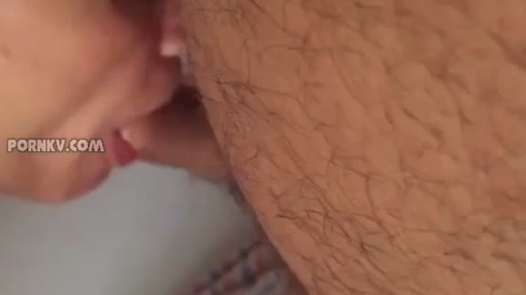 Slow and romantic blowjob wife POV